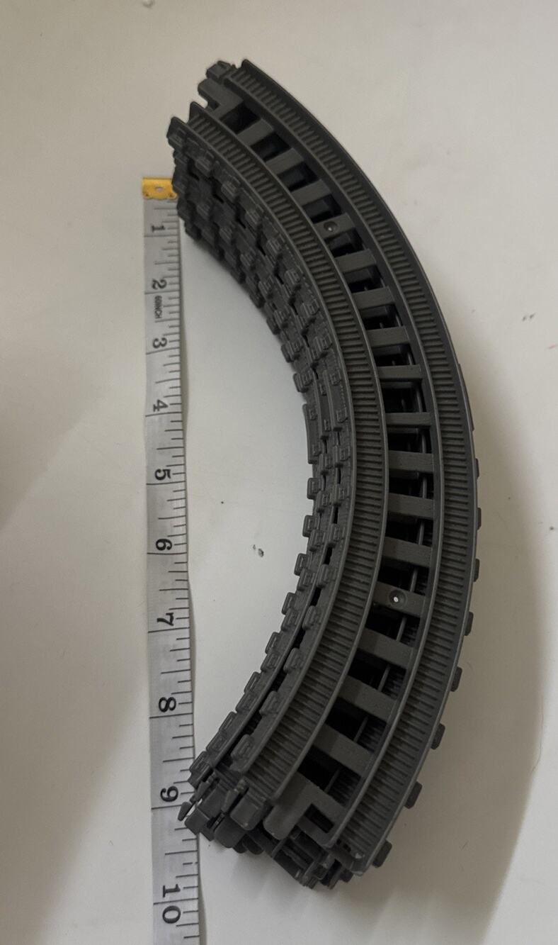 Lot of 5 Trackmaster Revolution Track Piece Grey Curve Thomas the Train EC3